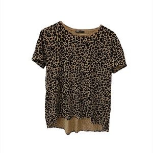 In good used condition Zara cheetah top